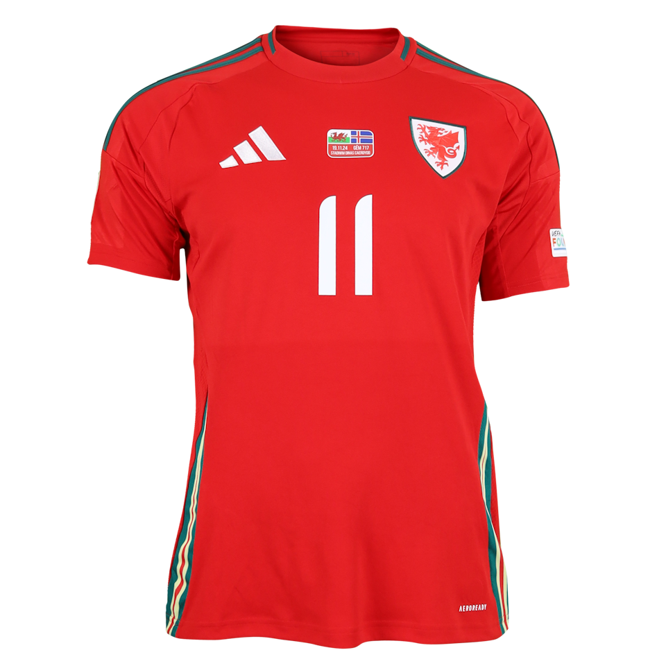 Brennan Johnson Wales jersey
