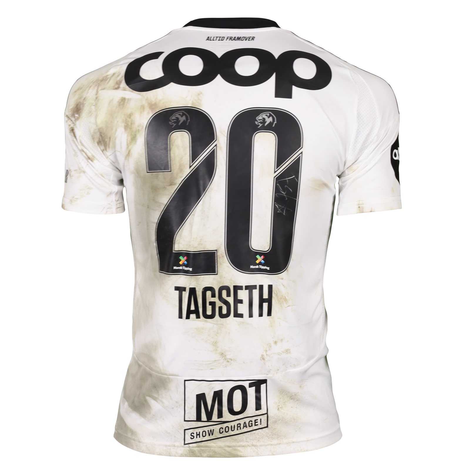 Maillot Porté Match Edvard Sandvik Tagseth Rosenborg BK - Signé Avec Certificat COA