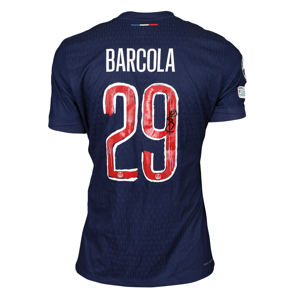 Bradley Barcola Paris Saint-Germain shirt