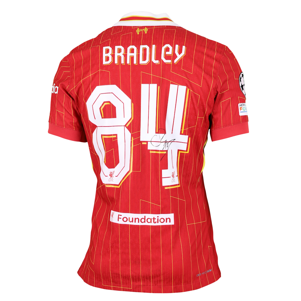 Conor Bradley Liverpool shirt