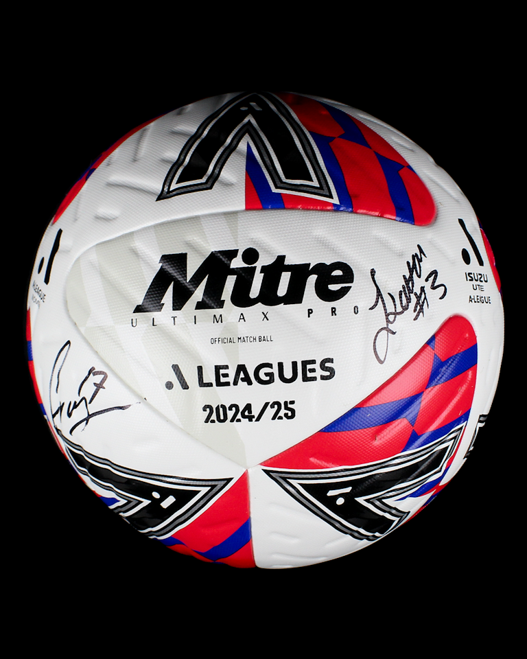 Newcastle Jets vs Central Coast Mariners | Signed match ball 