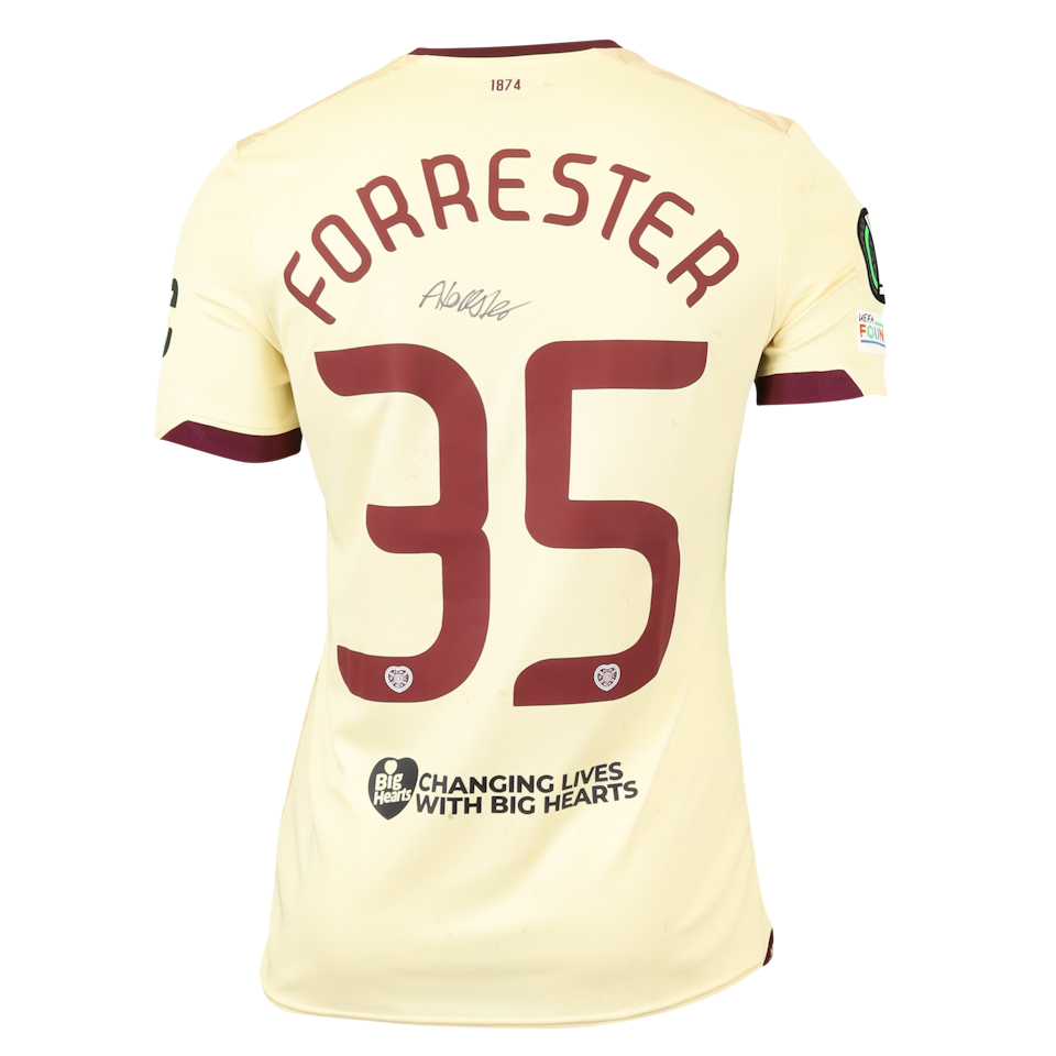 Adam Forrester Heart of Midlothian jersey