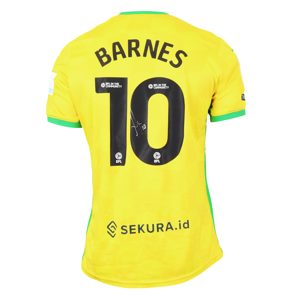 Ashley Barnes Norwich City shirt