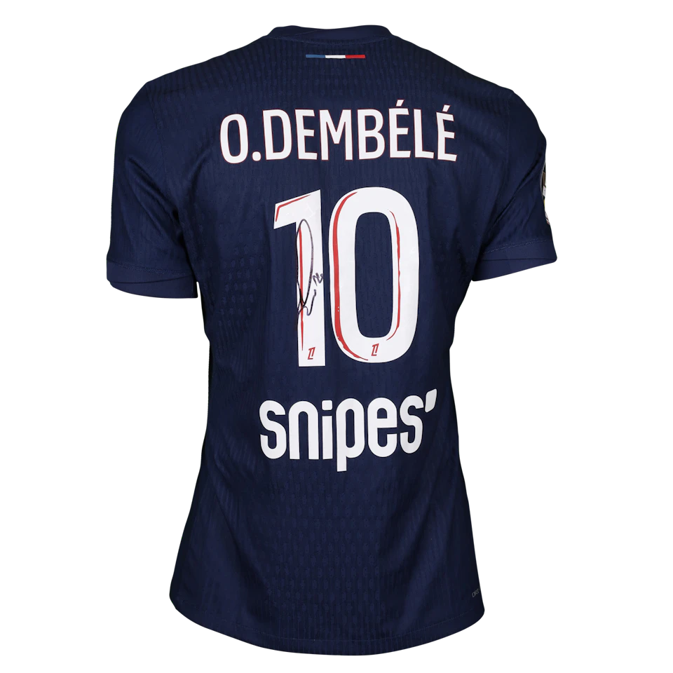 来自Paris Saint-Germain的Ousmane Dembélé球衣
