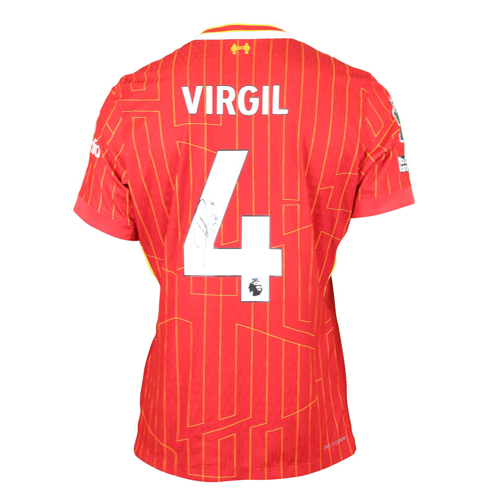 Exclusive Memorabilia Maillot Liverpool signé Virgil Van Dijk. Cadre Premium