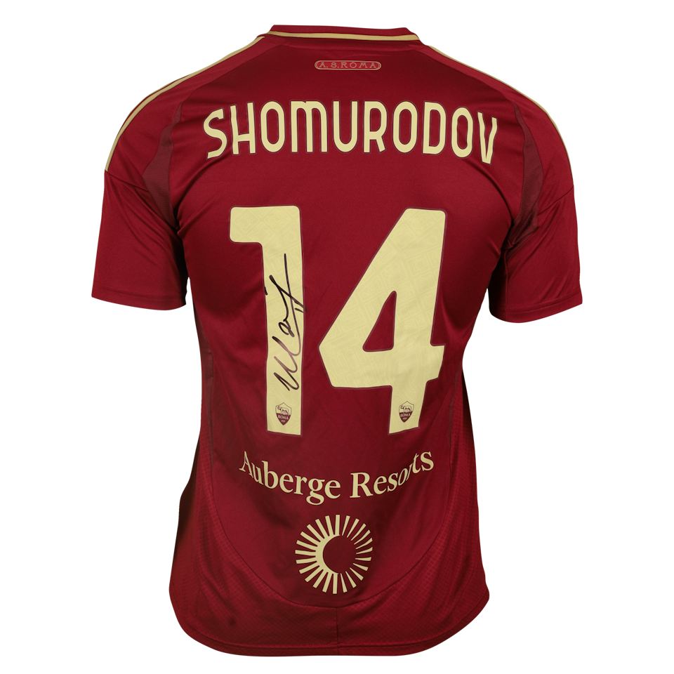 Eldor Shomurodov AS Roma shirt
