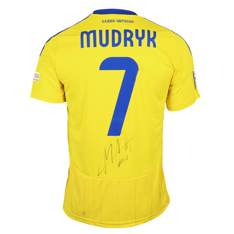 来自Ukraine的Mykhailo Mudryk球衣