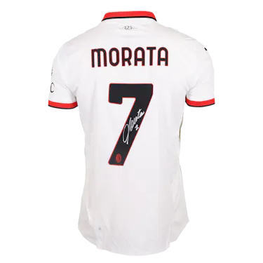 Álvaro Morata AC Milan camisa.
