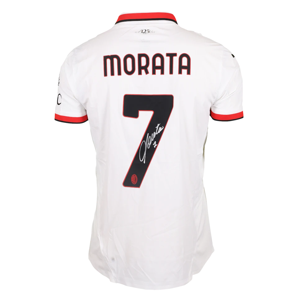 Álvaro Morata AC Milan camisa.