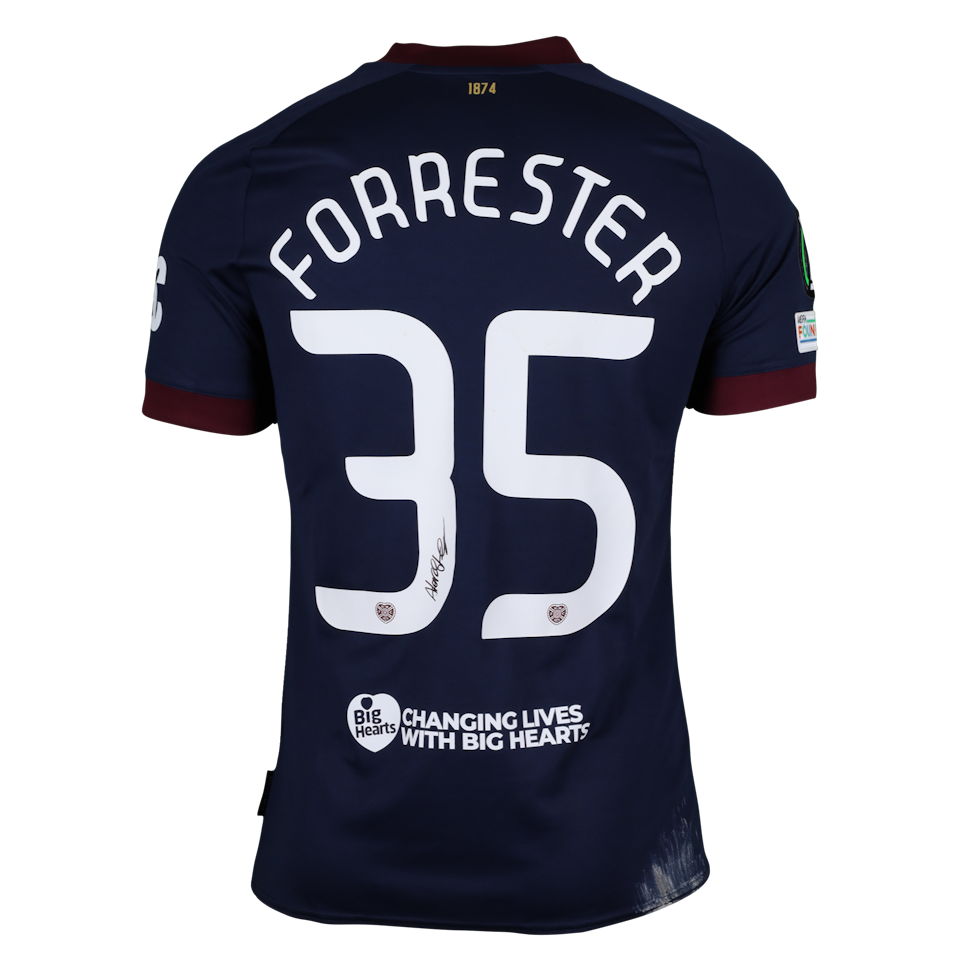 Heart of Midlothian 팀의 Adam Forrester 셔츠
