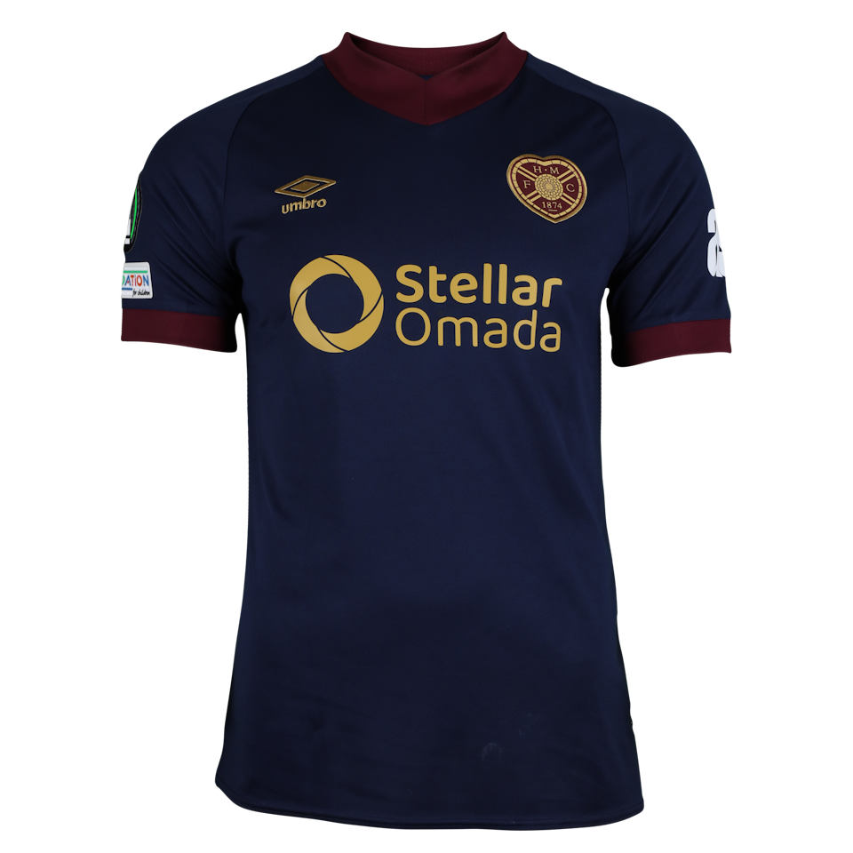 Heart of Midlothian 팀의 Adam Forrester 셔츠