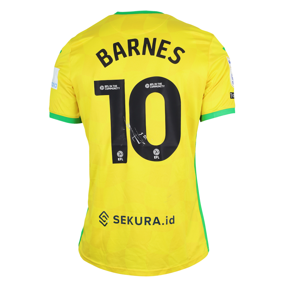 Ashley Barnes Norwich City shirt