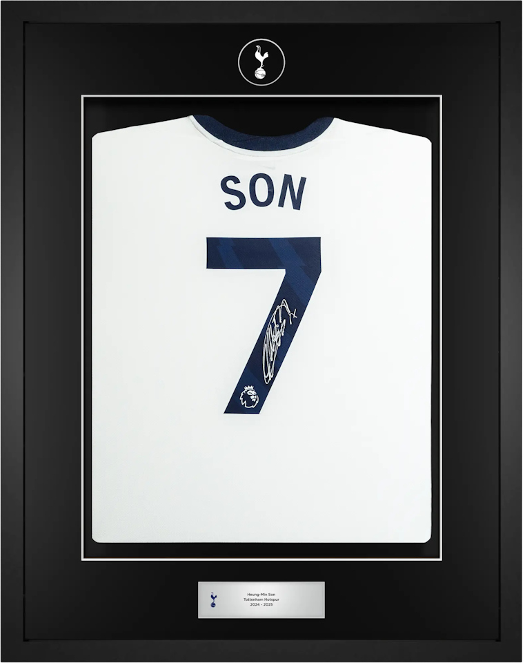 Heung-Min Son Signed Framed Home Shirt 2024/25 Classic