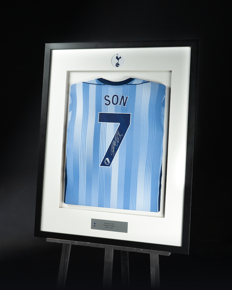 Heung-Min Son Signed Framed Away Shirt 2024/25 Classic