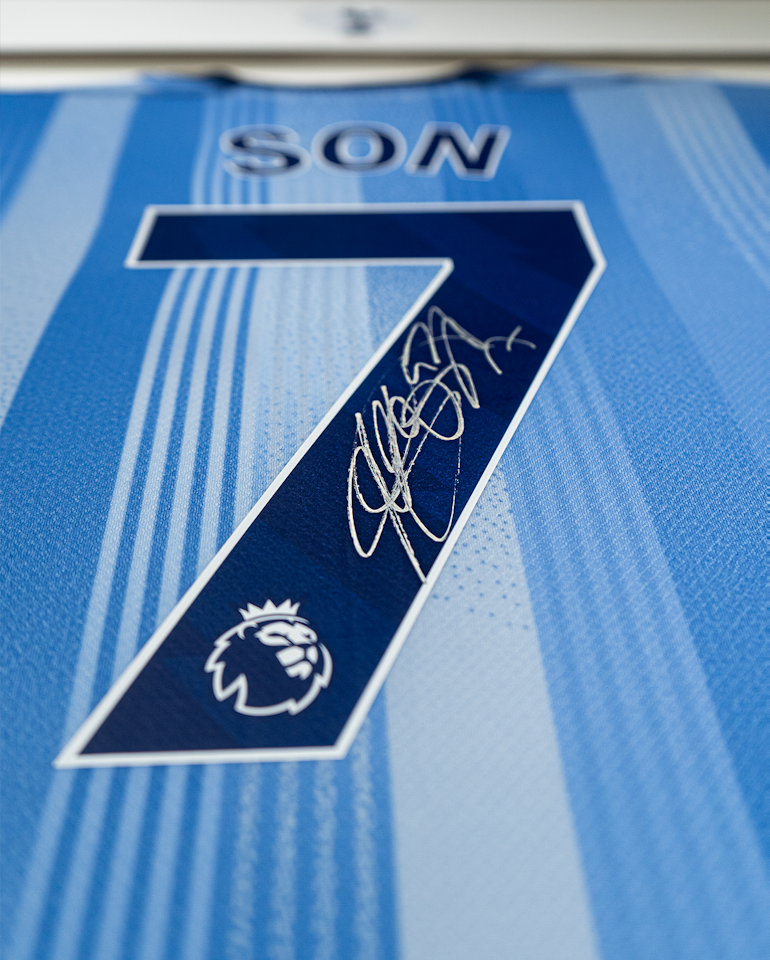 Heung-Min Son Signed Framed Away Shirt 2024/25 Classic