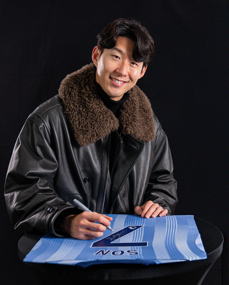 Heung-Min Son Signed Framed Away Shirt 2024/25 Premium