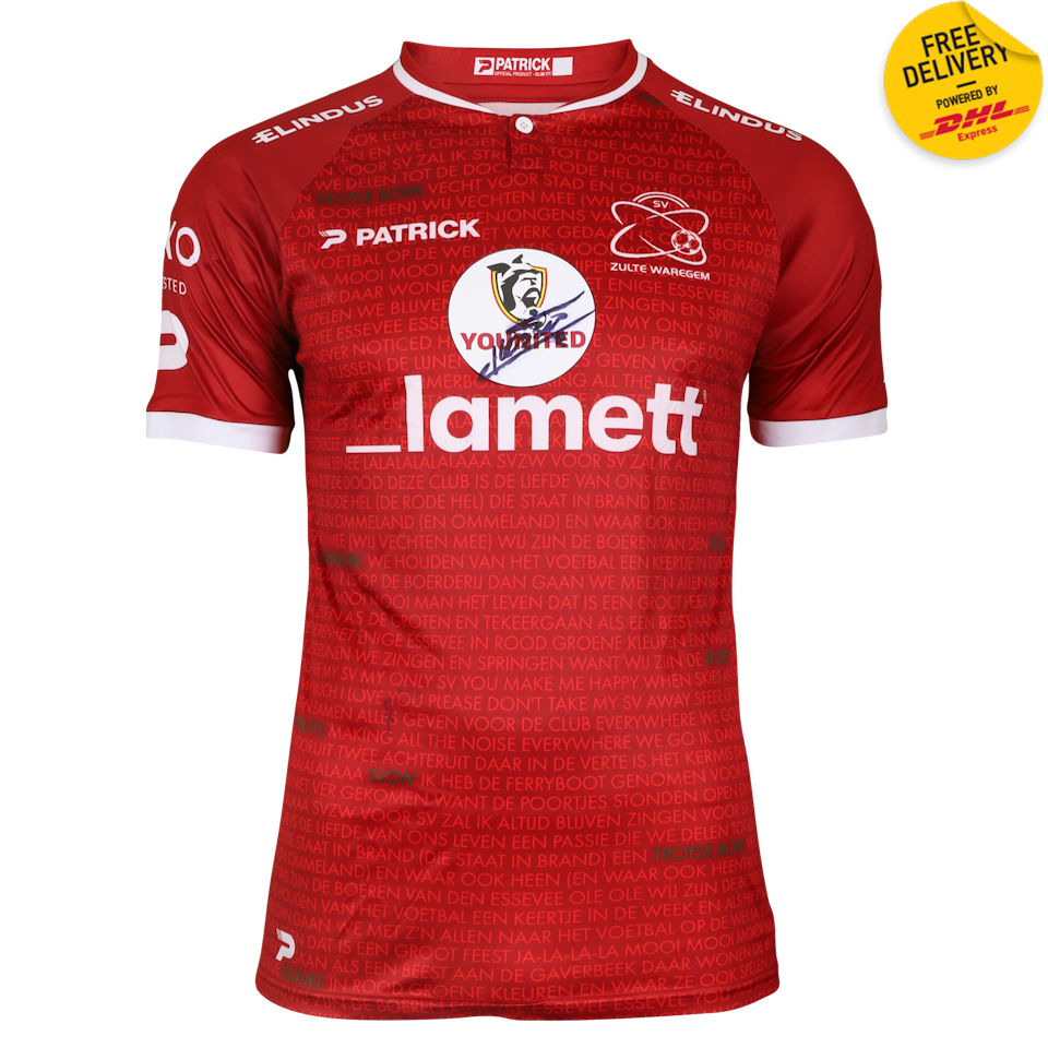 Jelle Vossen SV Zulte Waregem jersey