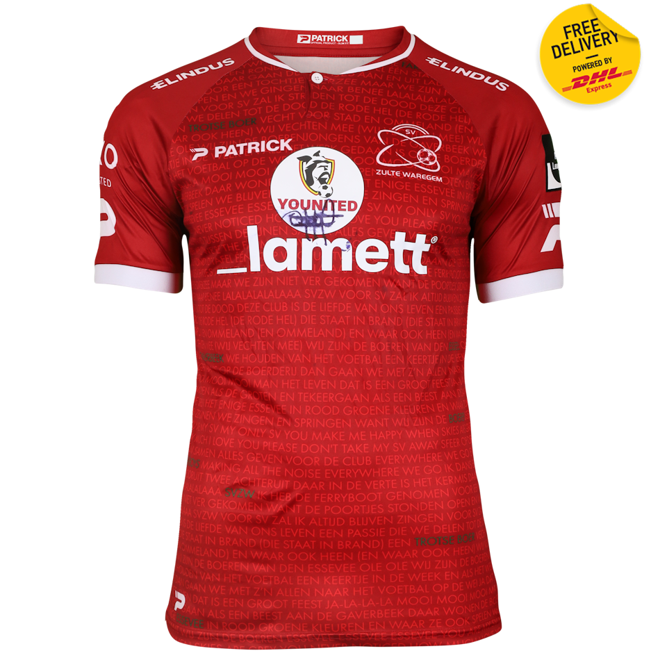 SV Zulte Waregem 팀의 Joseph Opoku 셔츠