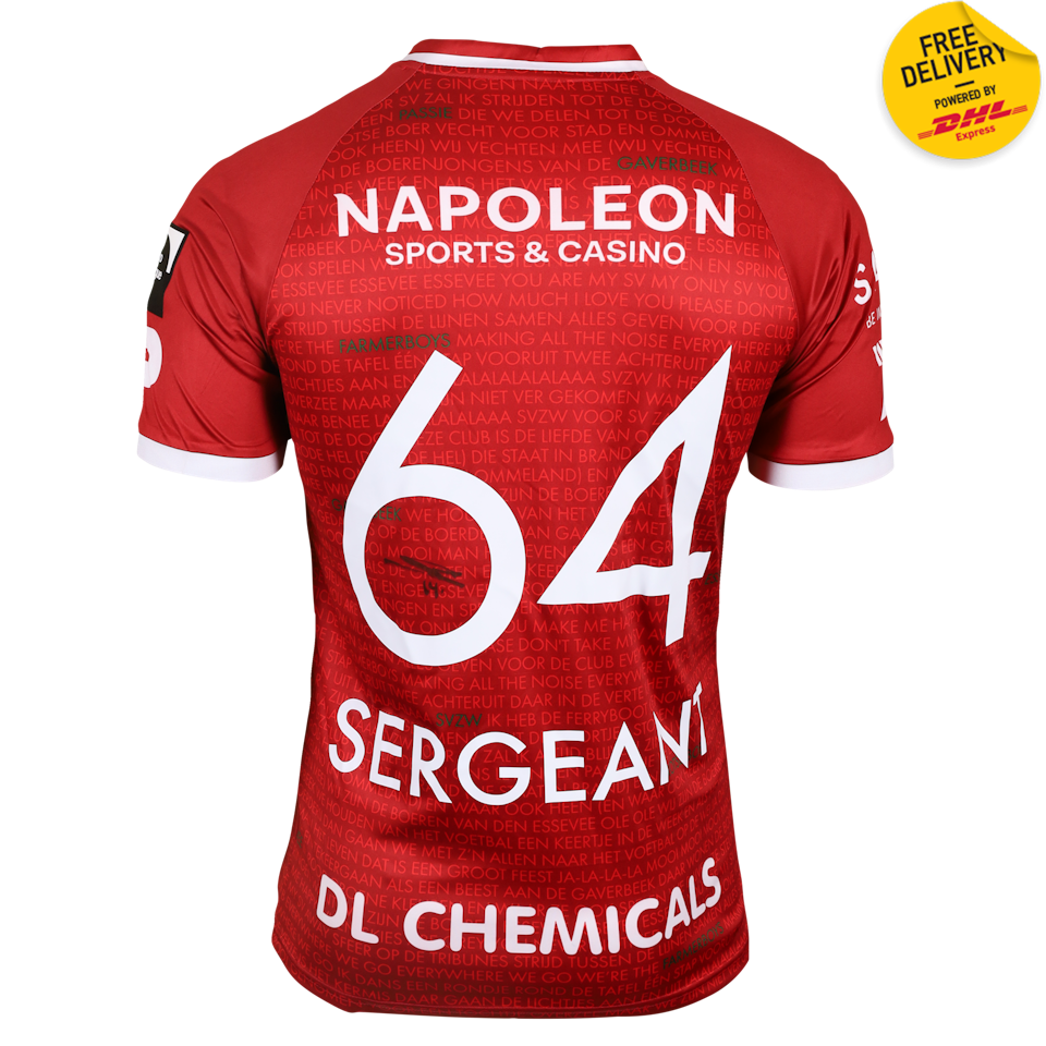 SV Zulte Waregem 팀의 Thibaud Sergeant 셔츠