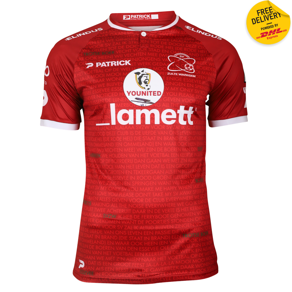 SV Zulte Waregem 팀의 Thibaud Sergeant 셔츠