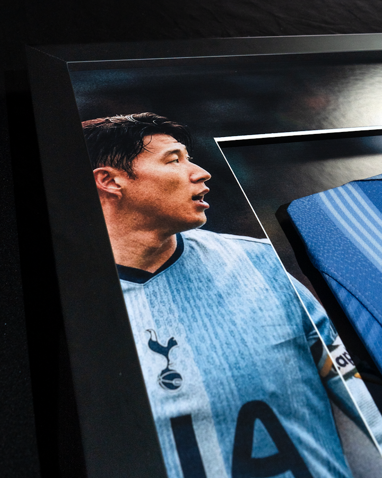 Heung-Min Son Signed Framed Away Shirt 2024/25 Premium