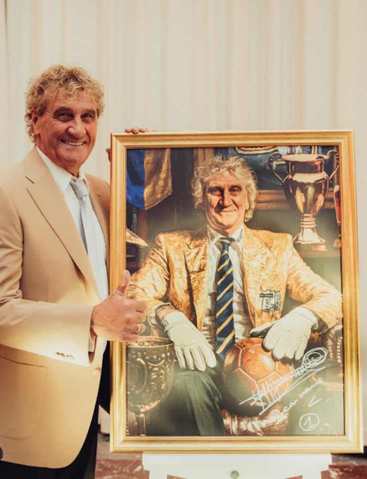 Exclusive and Signed Hall of Fame Portrait of Jean-Marie Pfaff