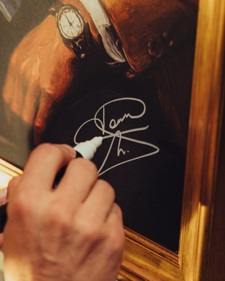 Exclusive and Signed Hall of Fame Portrait of Wesley Sonck