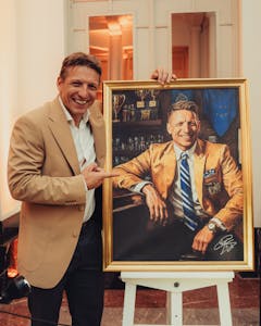 Exclusive and Signed Hall of Fame Portrait of Wesley Sonck