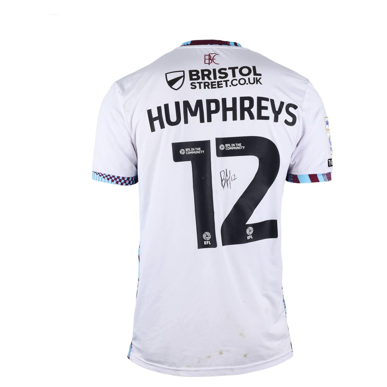 Bashir Humphreys Burnley shirt