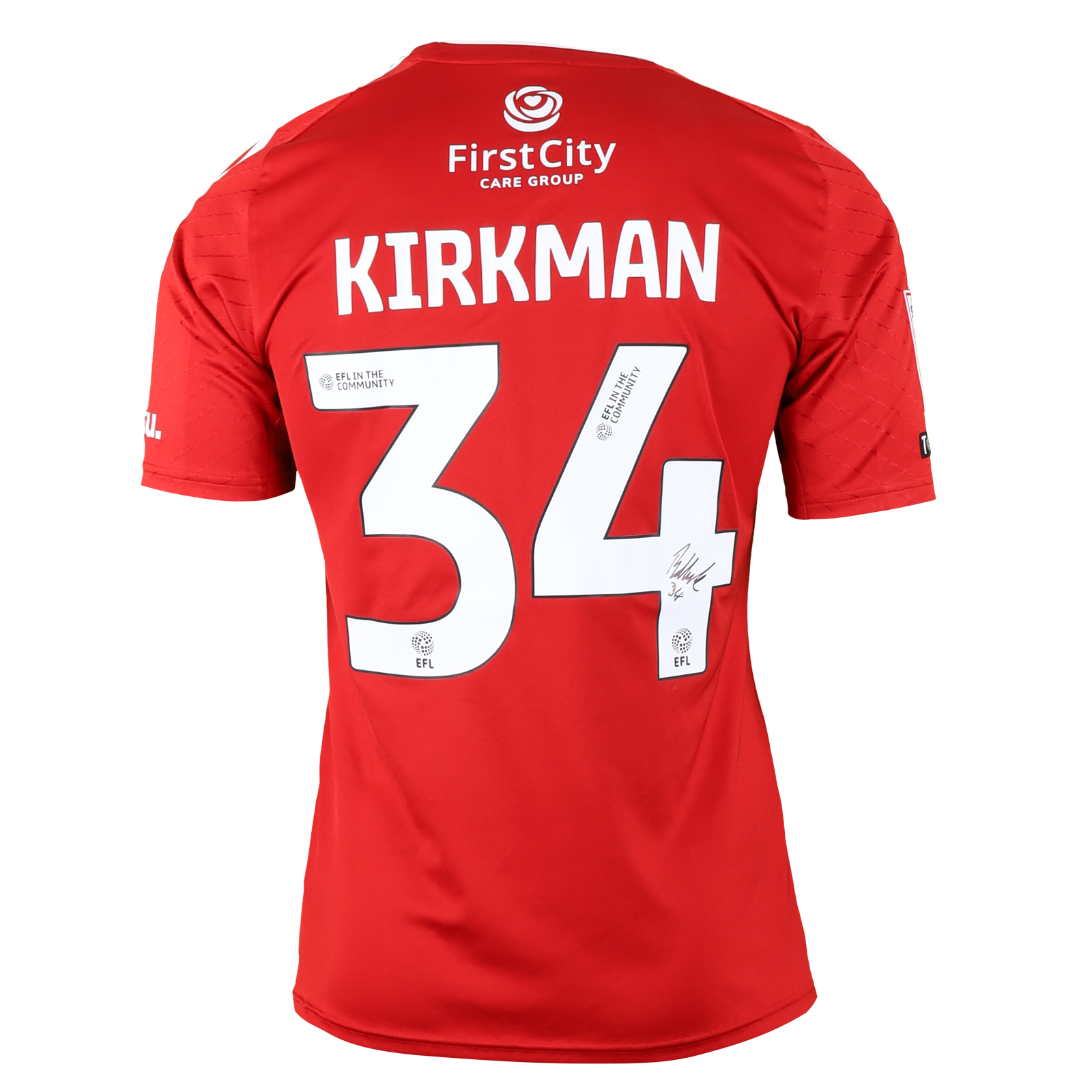 Billy Kirkman Swindon Town shirt