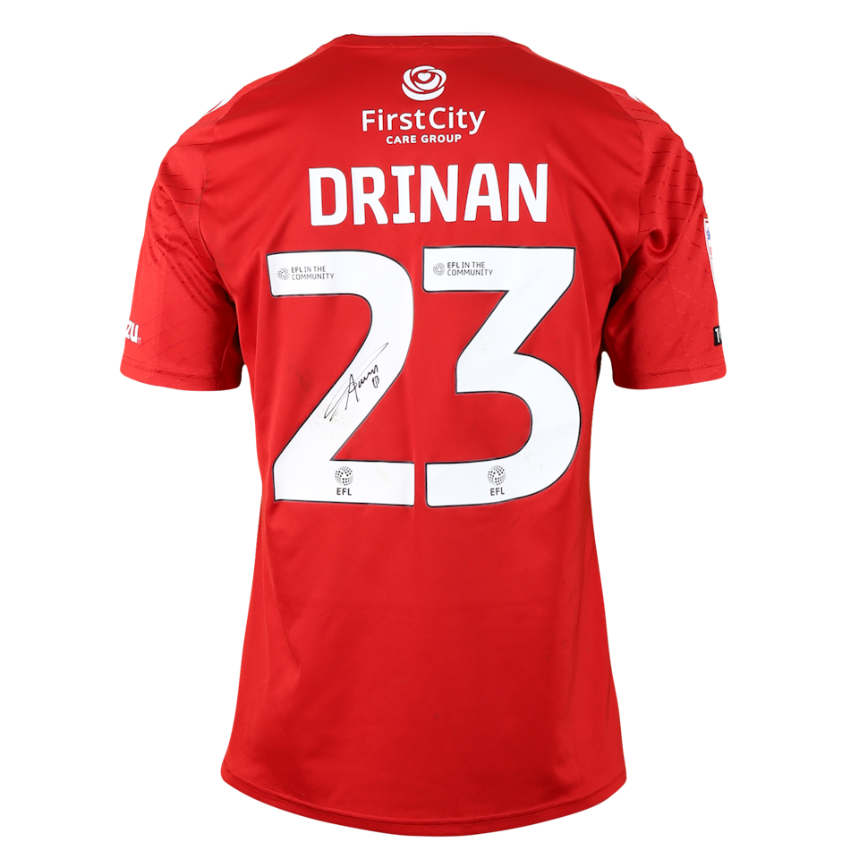 Aaron Drinan Swindon Town shirt
