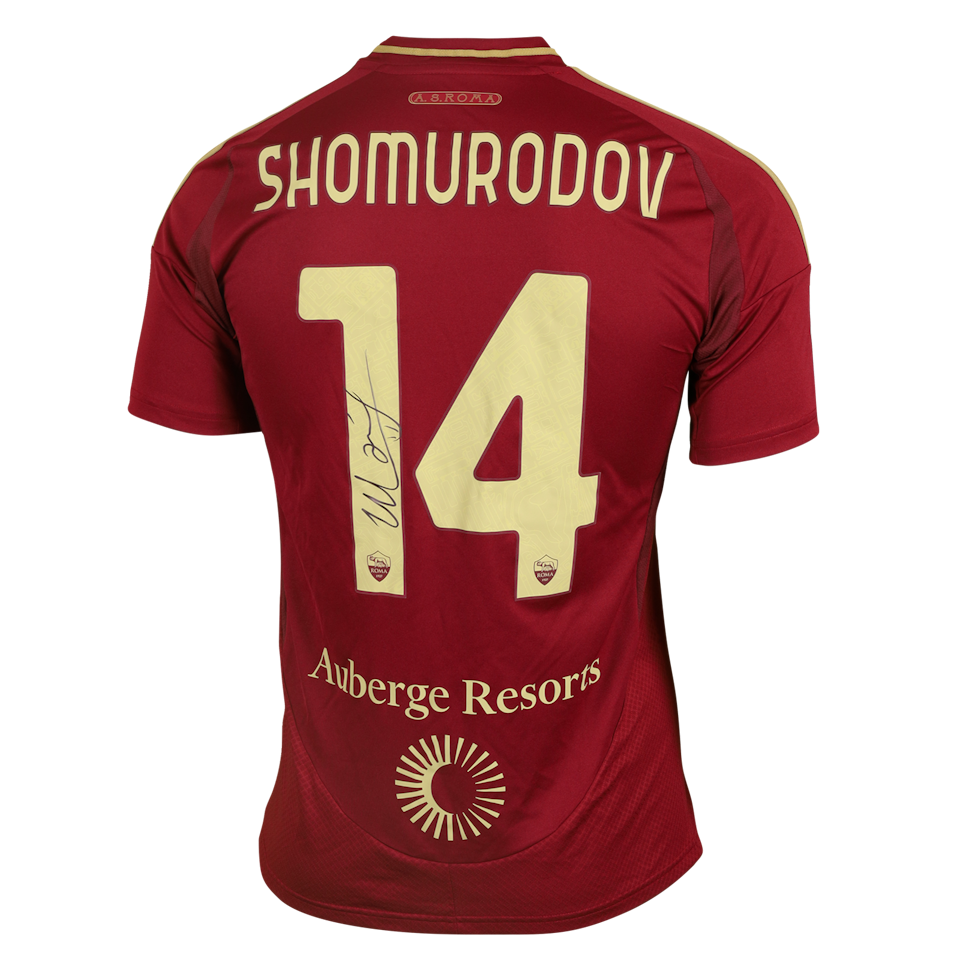 Eldor Shomurodov AS Roma shirt