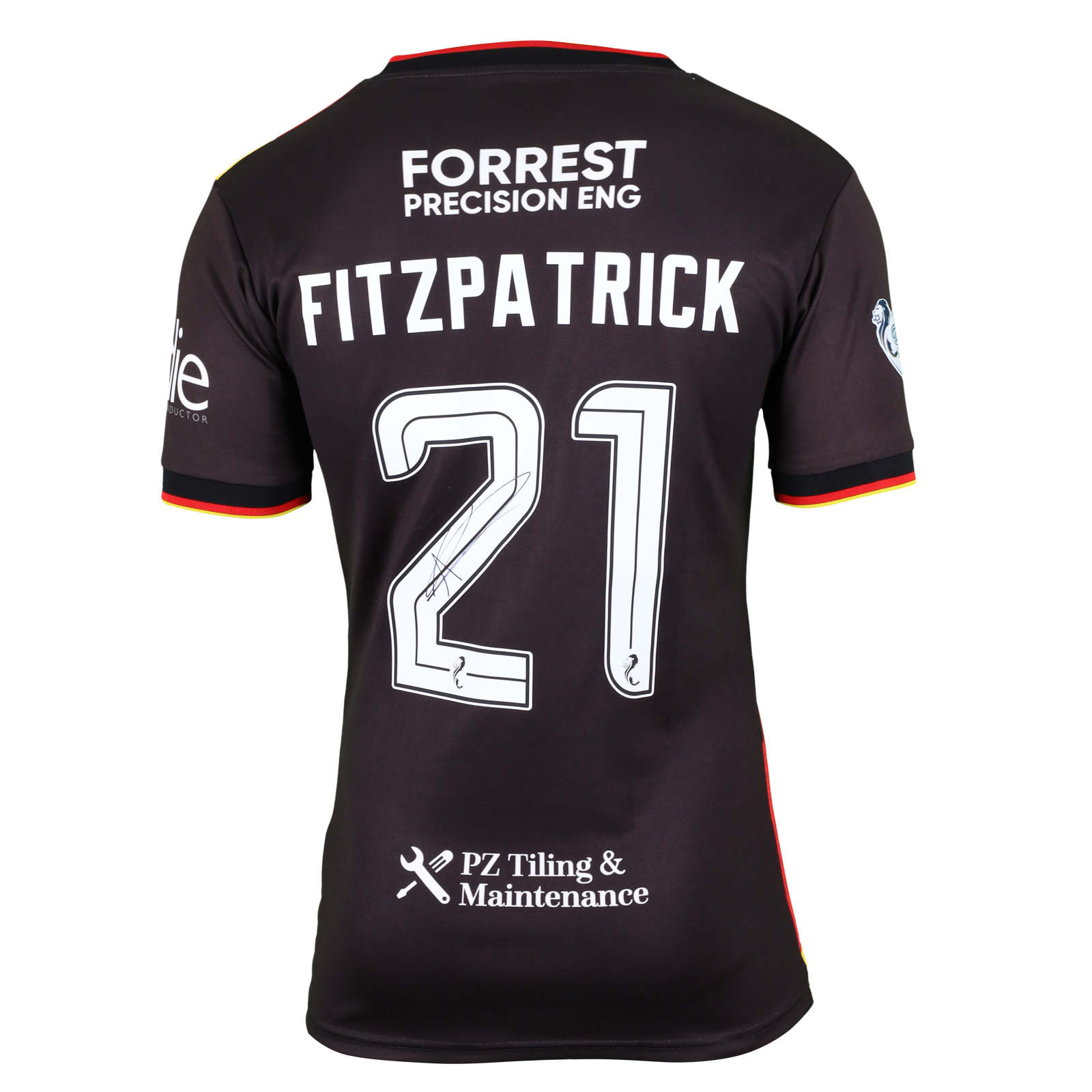Aidan Fitzpatrick Partick Thistle shirt