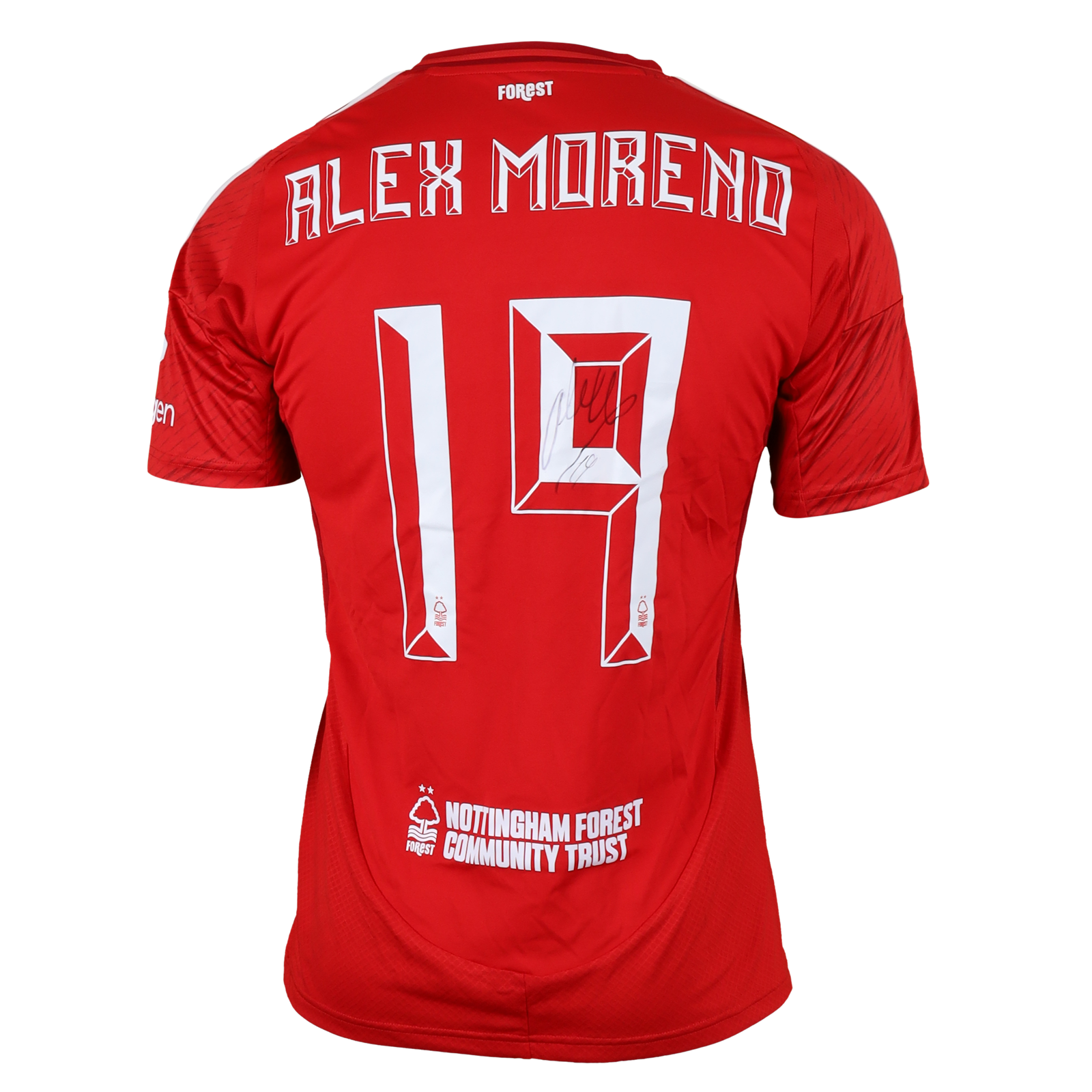 Alex Moreno  Nottingham Forest shirt