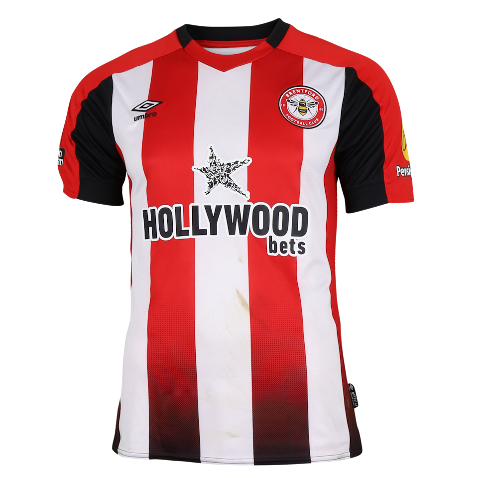 Mikkel Damsgaard Brentford shirt