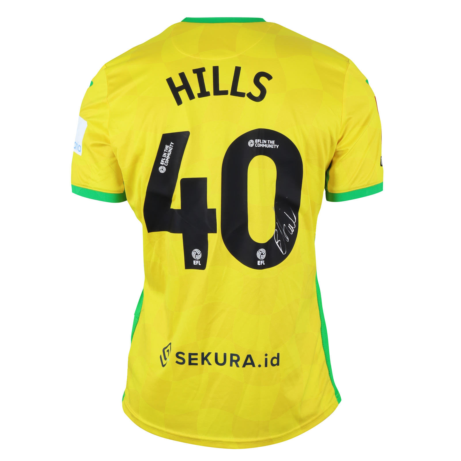 B. Hills Norwich City shirt