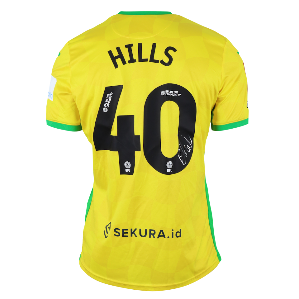 B. Hills Norwich City jersey