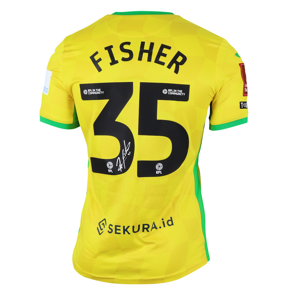 Kellen Fisher Norwich City shirt