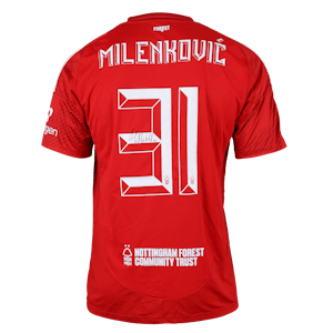 Nikola Milenković Nottingham Forest shirt