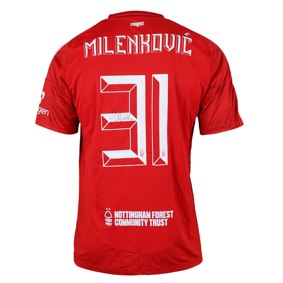 Nikola Milenković Nottingham Forest shirt