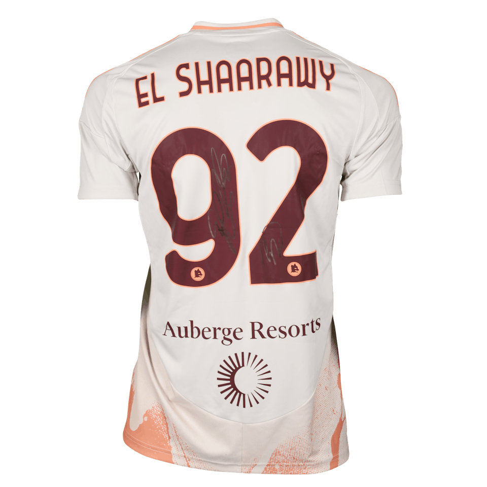 女性に人気！ EL SHAARAWY ASローマ 92 実使用サイン入りシャツ ウェア