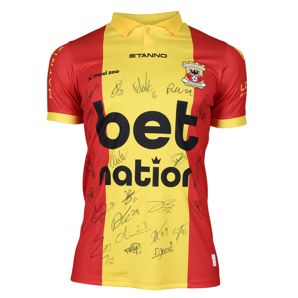 Squad Signed Shirt Go Ahead Eagles