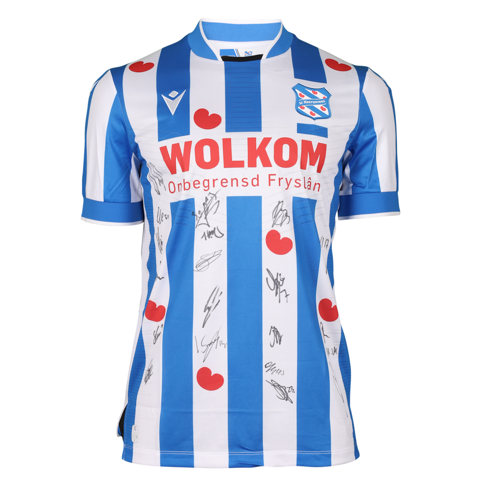 Squad Signed Shirt SC Heerenveen