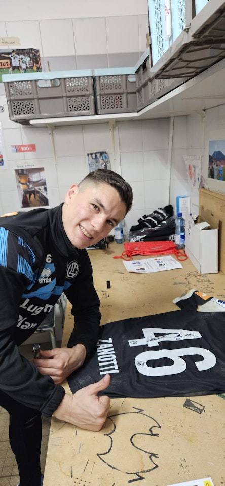 Mattia Zanotti FC Lugano jersey