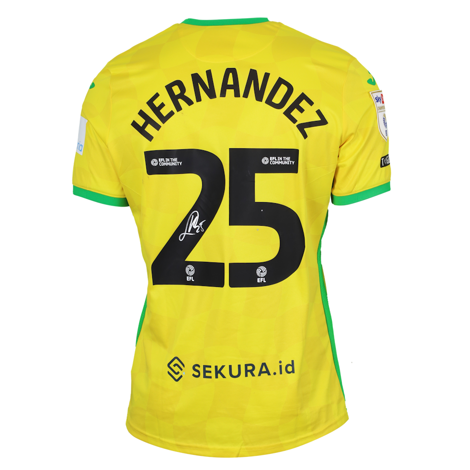 Onel Lázaro Hernández Mayea Norwich City shirt