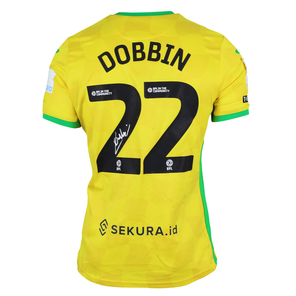 Lewis Norman Dobbin Norwich City shirt