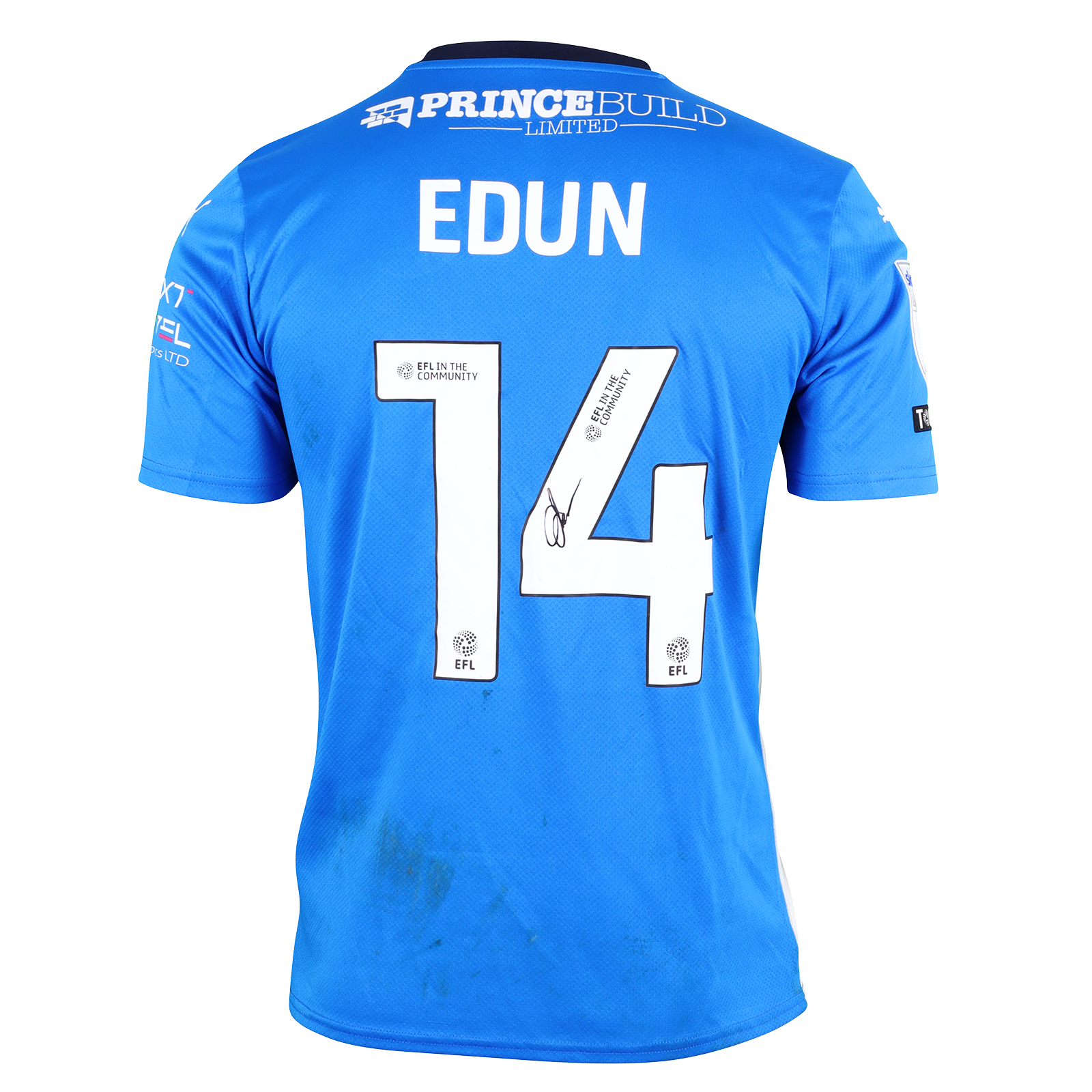 Tayo Edun Peterborough United shirt