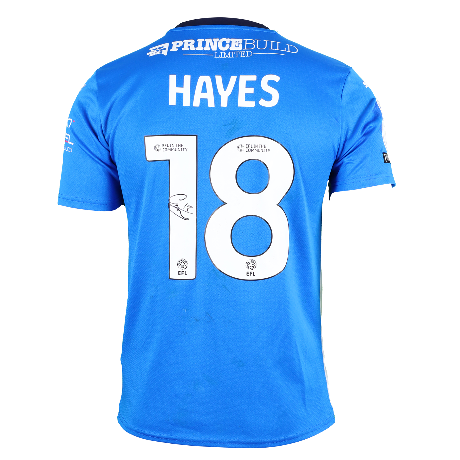 Cian Hayes Peterborough United shirt