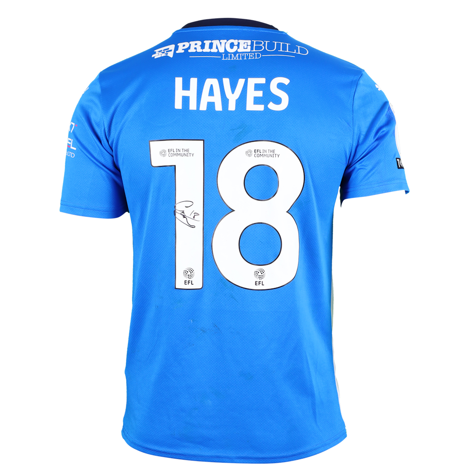 Cian Hayes Peterborough United shirt