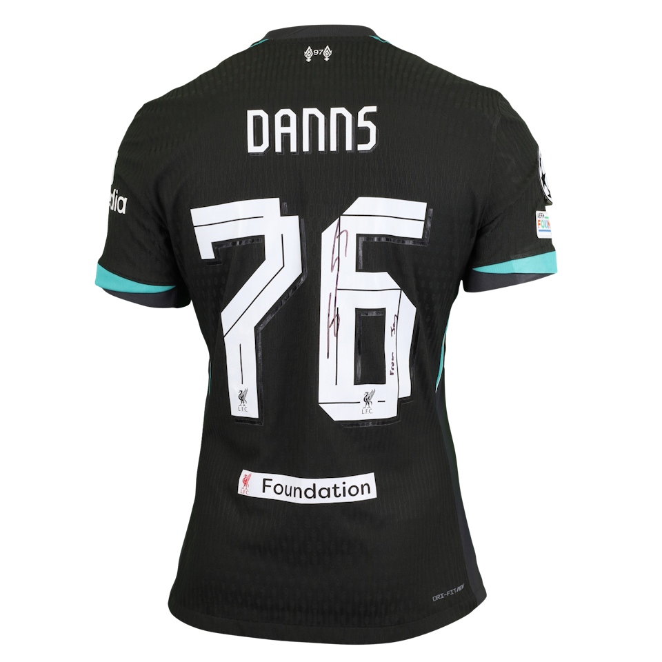 Jayden Danns Liverpool shirt